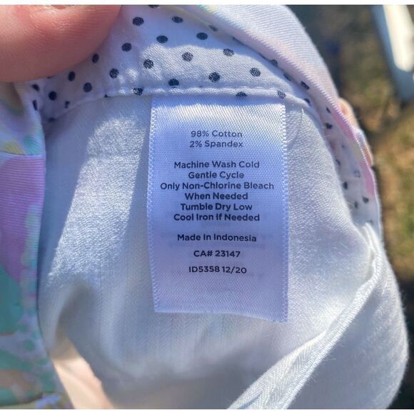 Talbots Perfect Crop 60's Pastel Floral Slacks - Picture 8 of 8